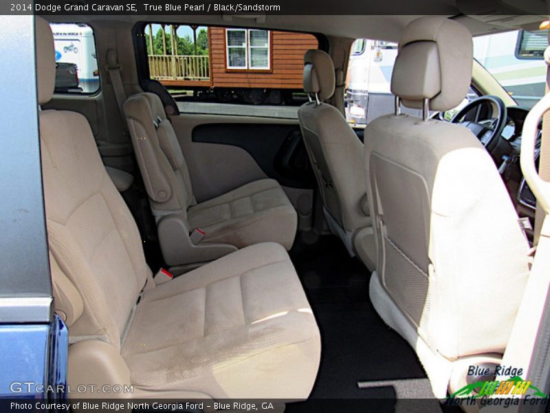 True Blue Pearl / Black/Sandstorm 2014 Dodge Grand Caravan SE