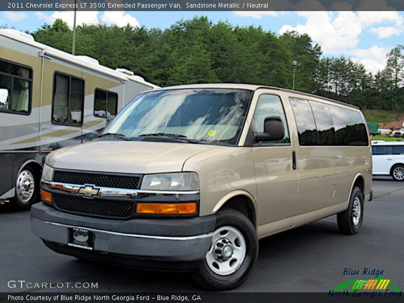 Sandstone Metallic / Neutral 2011 Chevrolet Express LT 3500 Extended Passenger Van