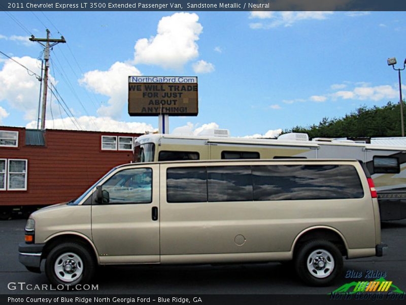 Sandstone Metallic / Neutral 2011 Chevrolet Express LT 3500 Extended Passenger Van