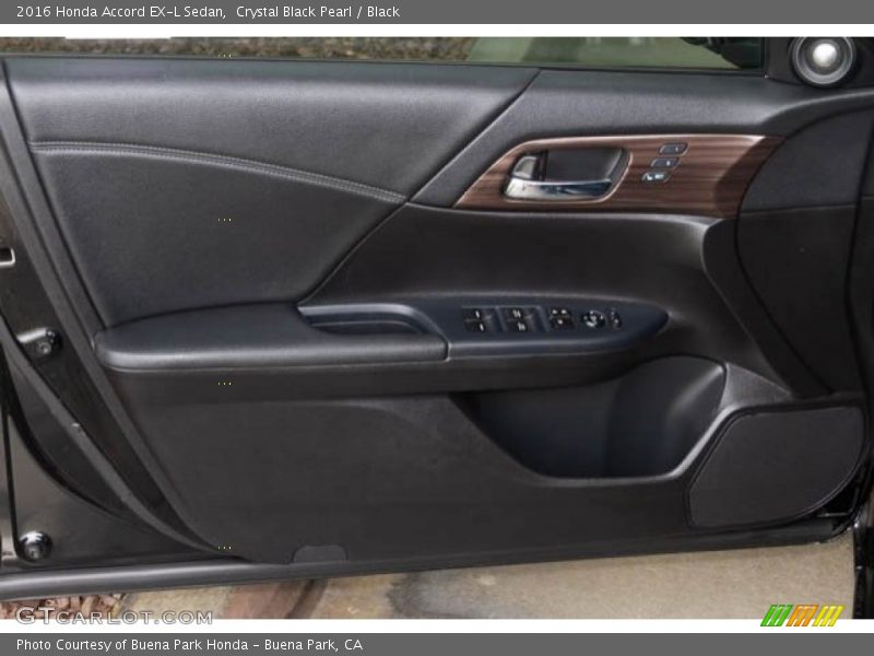 Crystal Black Pearl / Black 2016 Honda Accord EX-L Sedan