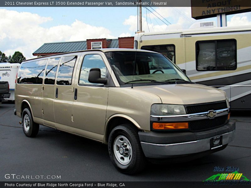 Sandstone Metallic / Neutral 2011 Chevrolet Express LT 3500 Extended Passenger Van