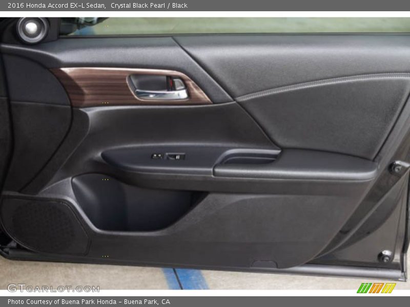 Crystal Black Pearl / Black 2016 Honda Accord EX-L Sedan
