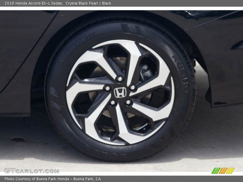 Crystal Black Pearl / Black 2016 Honda Accord EX-L Sedan