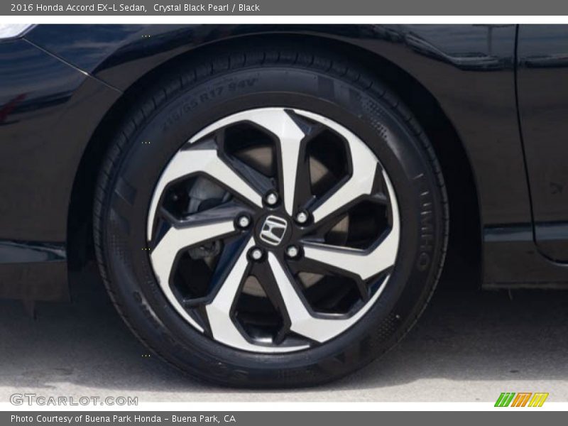 Crystal Black Pearl / Black 2016 Honda Accord EX-L Sedan