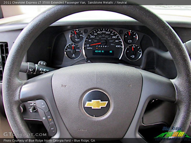 Sandstone Metallic / Neutral 2011 Chevrolet Express LT 3500 Extended Passenger Van