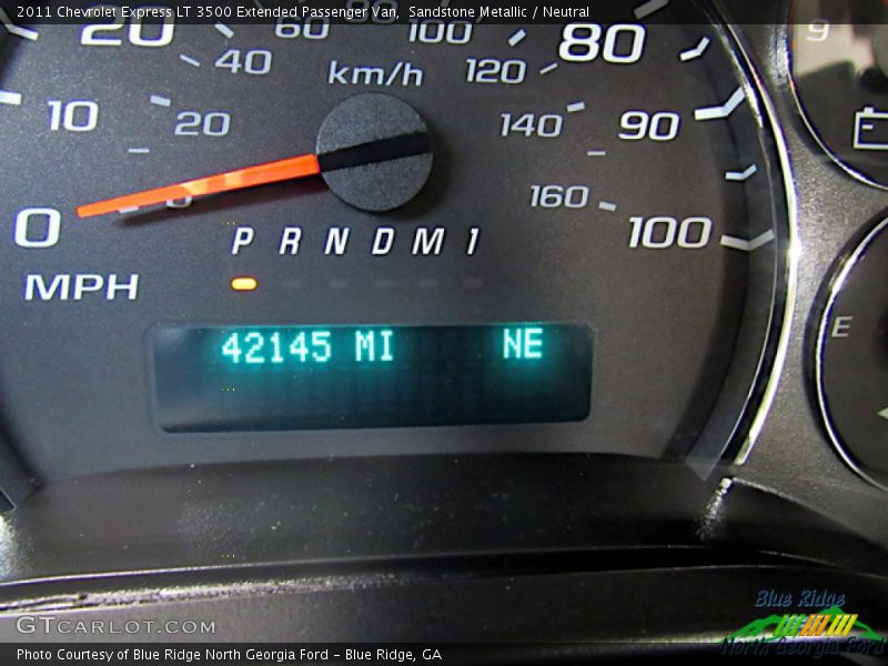 Sandstone Metallic / Neutral 2011 Chevrolet Express LT 3500 Extended Passenger Van