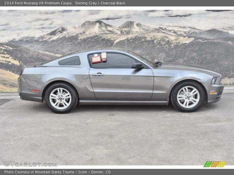Sterling Gray / Charcoal Black 2014 Ford Mustang V6 Premium Coupe