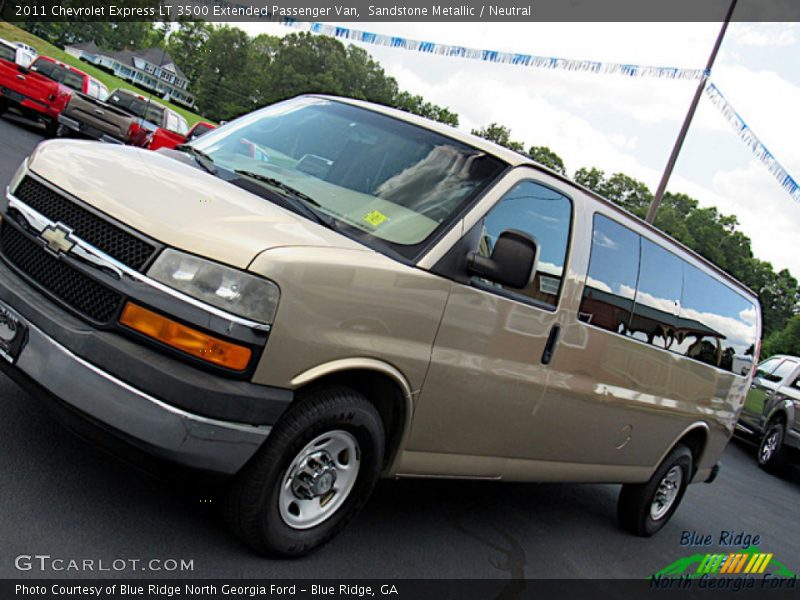Sandstone Metallic / Neutral 2011 Chevrolet Express LT 3500 Extended Passenger Van
