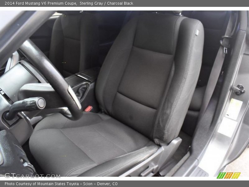 Sterling Gray / Charcoal Black 2014 Ford Mustang V6 Premium Coupe