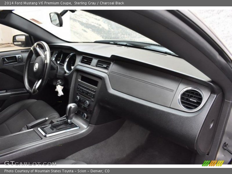 Sterling Gray / Charcoal Black 2014 Ford Mustang V6 Premium Coupe