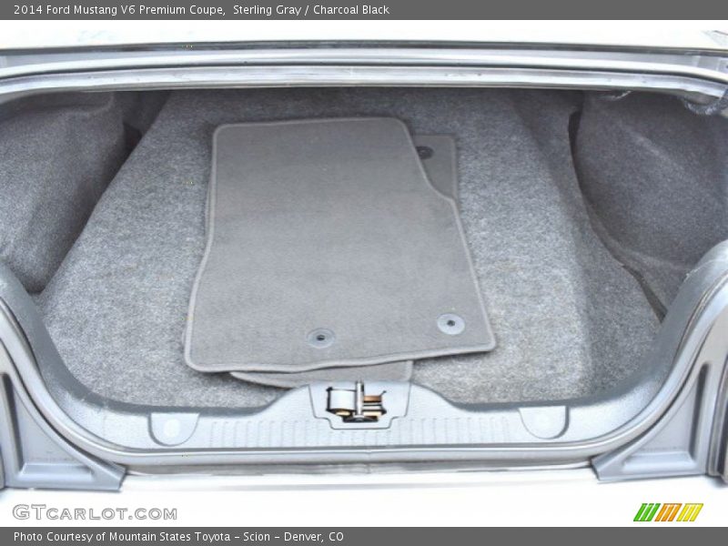 Sterling Gray / Charcoal Black 2014 Ford Mustang V6 Premium Coupe