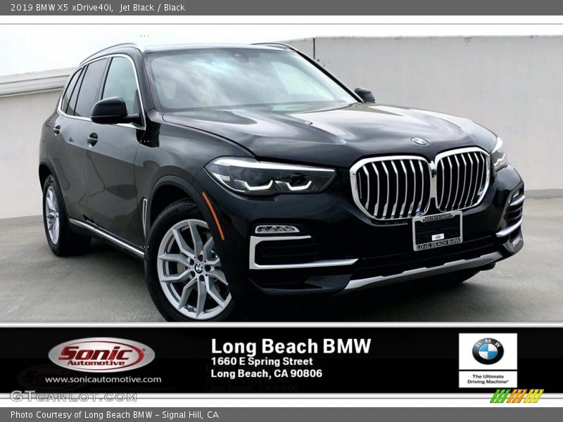 Jet Black / Black 2019 BMW X5 xDrive40i