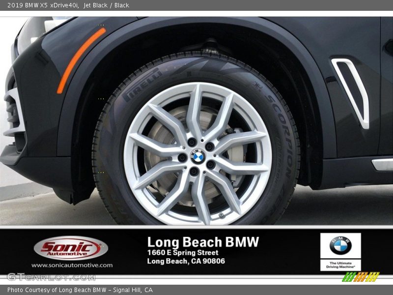 Jet Black / Black 2019 BMW X5 xDrive40i