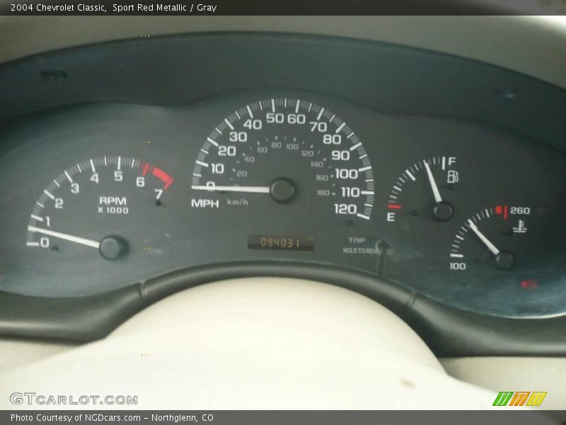 Sport Red Metallic / Gray 2004 Chevrolet Classic