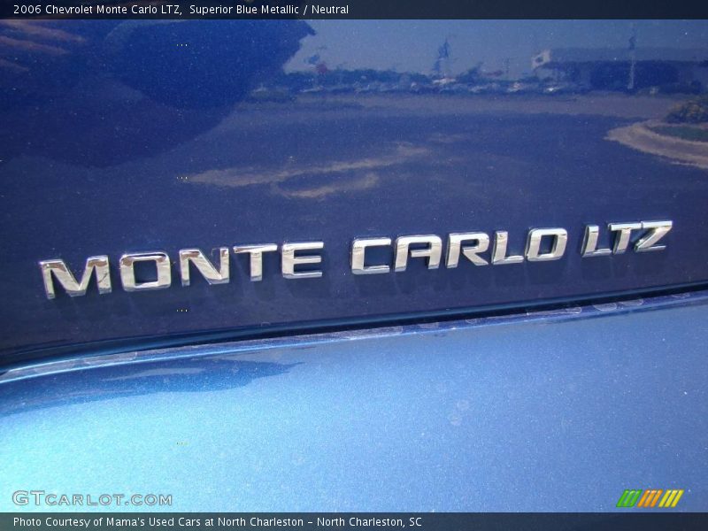 Superior Blue Metallic / Neutral 2006 Chevrolet Monte Carlo LTZ