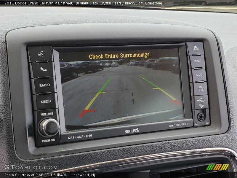 Brilliant Black Crystal Pearl / Black/Light Graystone 2011 Dodge Grand Caravan Mainstreet