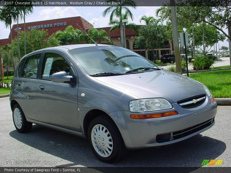 Medium Gray / Charcoal Black 2007 Chevrolet Aveo 5 LS Hatchback
