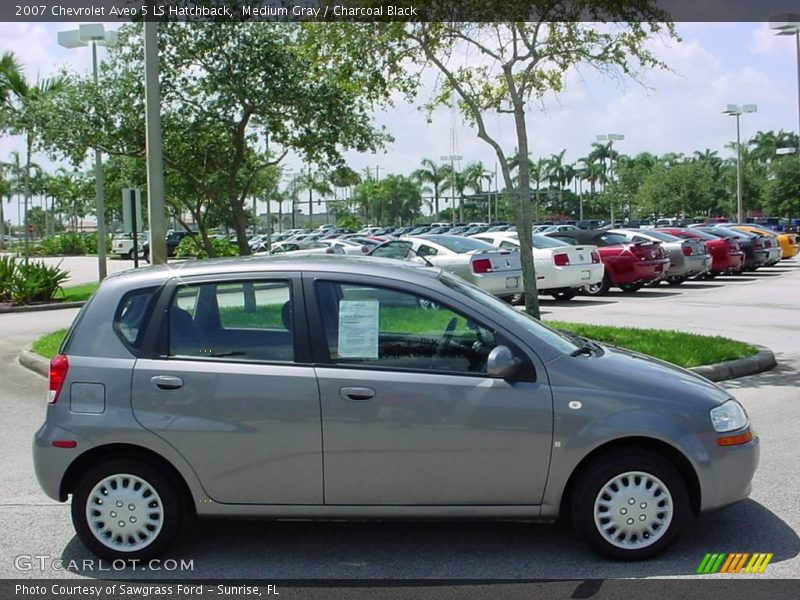 Medium Gray / Charcoal Black 2007 Chevrolet Aveo 5 LS Hatchback
