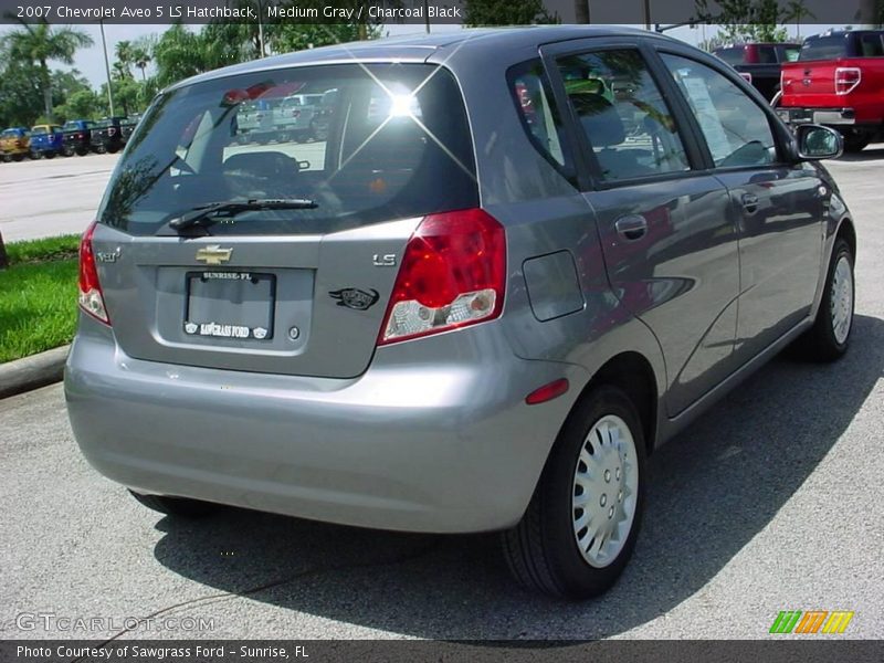 Medium Gray / Charcoal Black 2007 Chevrolet Aveo 5 LS Hatchback