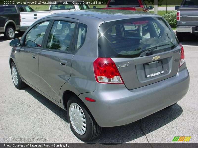 Medium Gray / Charcoal Black 2007 Chevrolet Aveo 5 LS Hatchback