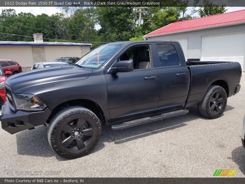 Black / Dark Slate Gray/Medium Graystone 2012 Dodge Ram 1500 ST Quad Cab 4x4