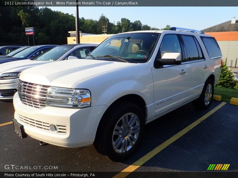 White Platinum Metallic Tri-Coat / Canyon/Black 2012 Lincoln Navigator 4x4