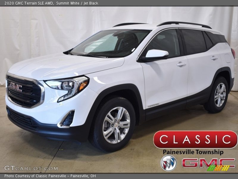 Summit White / Jet Black 2020 GMC Terrain SLE AWD