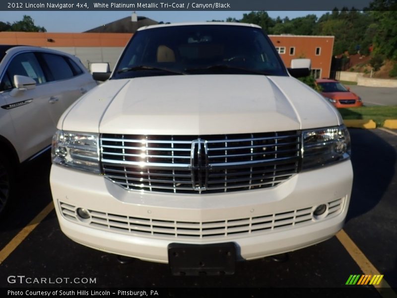 White Platinum Metallic Tri-Coat / Canyon/Black 2012 Lincoln Navigator 4x4