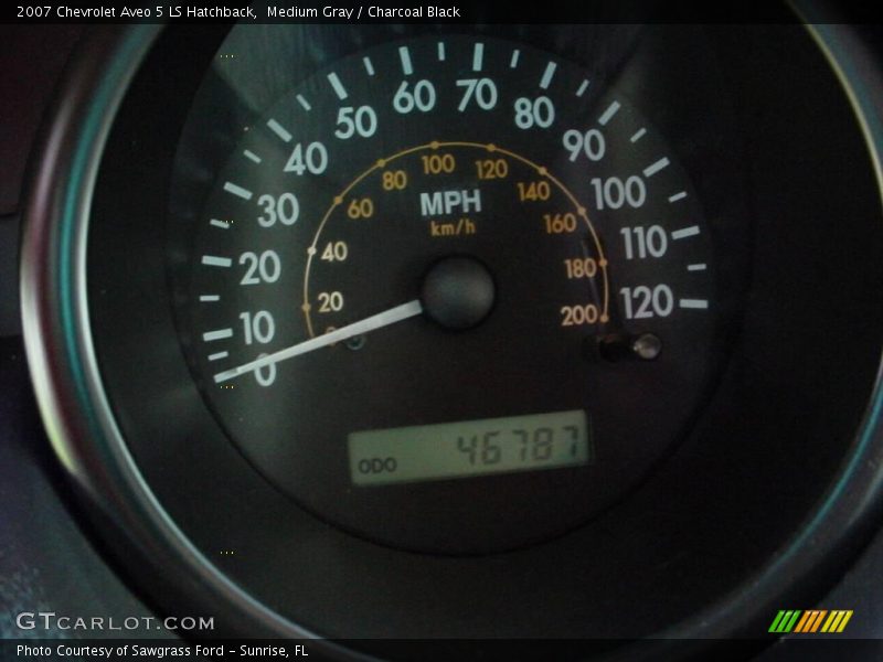 Medium Gray / Charcoal Black 2007 Chevrolet Aveo 5 LS Hatchback