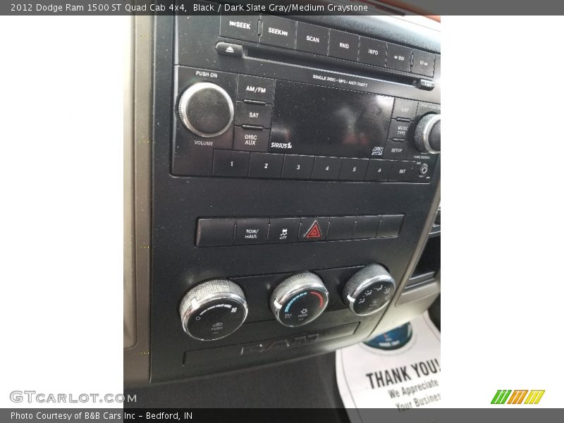 Black / Dark Slate Gray/Medium Graystone 2012 Dodge Ram 1500 ST Quad Cab 4x4