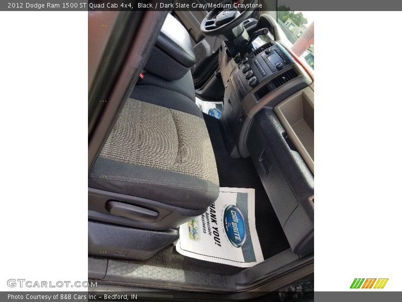 Black / Dark Slate Gray/Medium Graystone 2012 Dodge Ram 1500 ST Quad Cab 4x4
