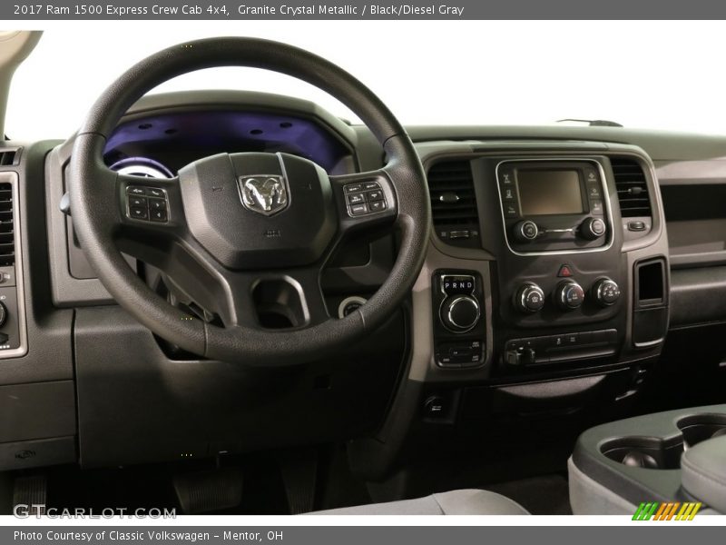 Granite Crystal Metallic / Black/Diesel Gray 2017 Ram 1500 Express Crew Cab 4x4