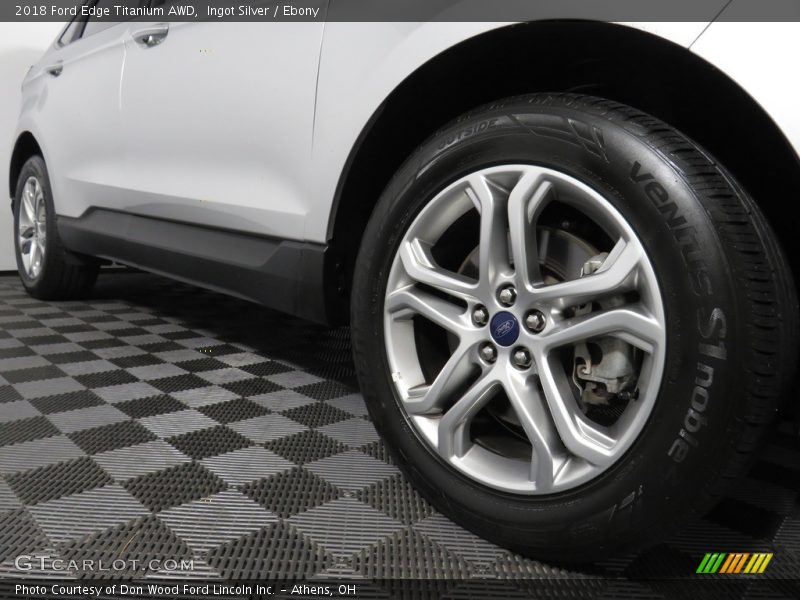 Ingot Silver / Ebony 2018 Ford Edge Titanium AWD