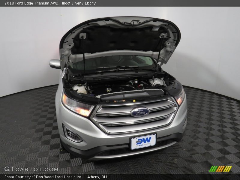 Ingot Silver / Ebony 2018 Ford Edge Titanium AWD