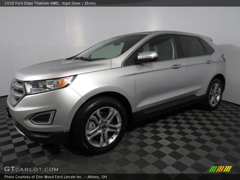 Ingot Silver / Ebony 2018 Ford Edge Titanium AWD