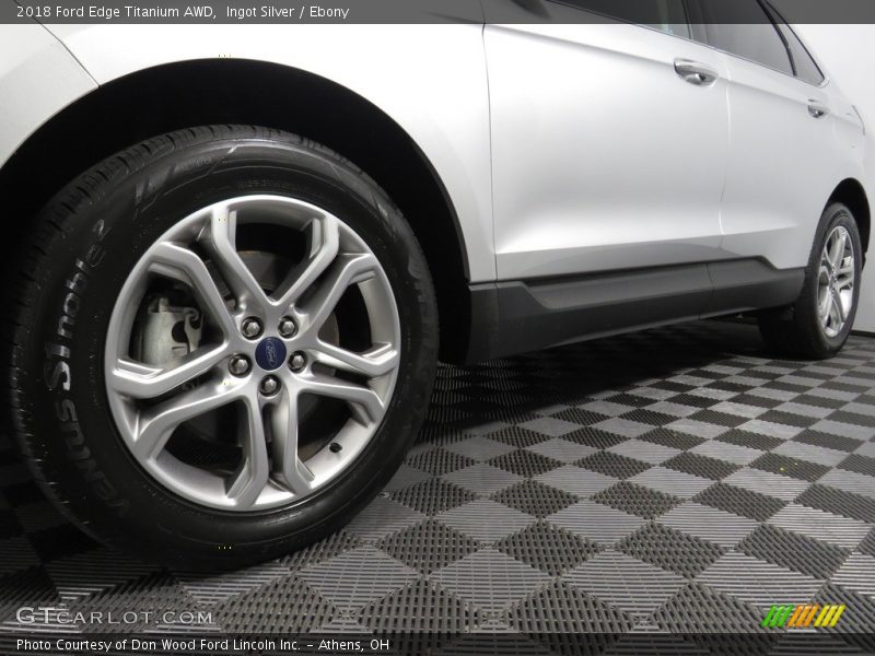 Ingot Silver / Ebony 2018 Ford Edge Titanium AWD