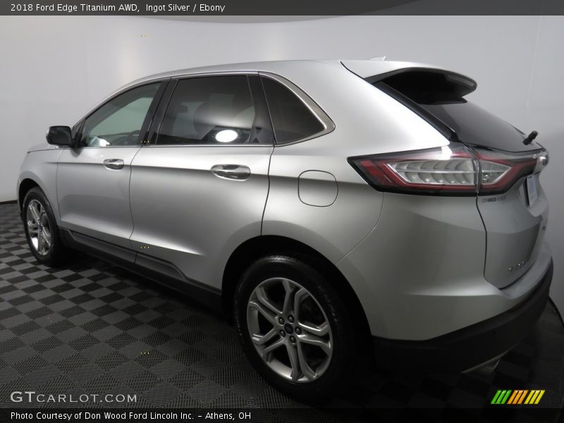 Ingot Silver / Ebony 2018 Ford Edge Titanium AWD