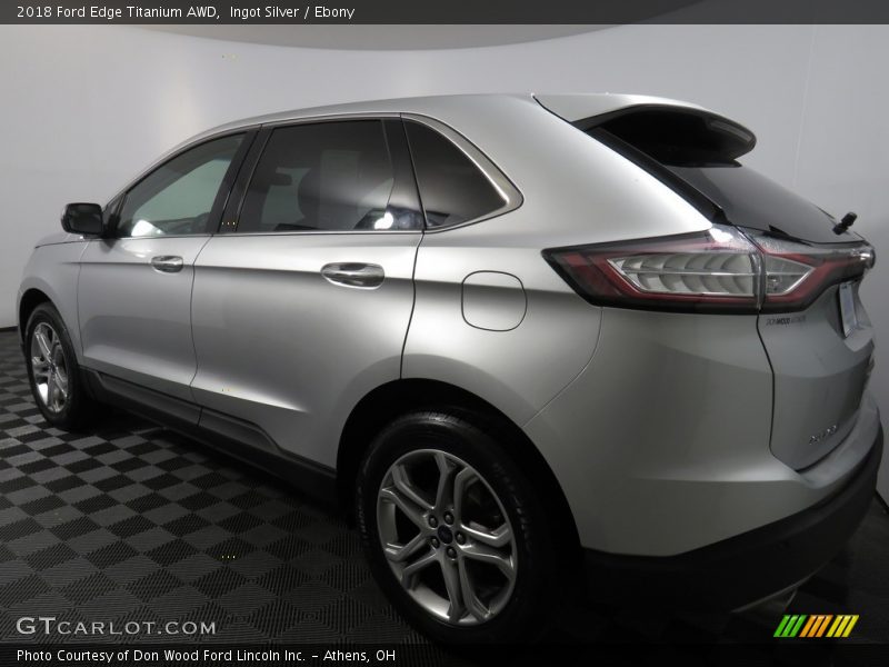 Ingot Silver / Ebony 2018 Ford Edge Titanium AWD