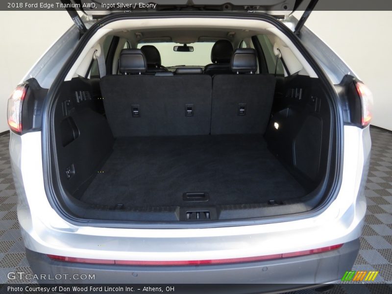 Ingot Silver / Ebony 2018 Ford Edge Titanium AWD