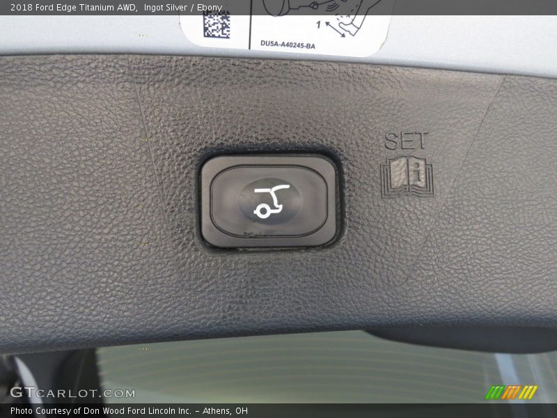 Ingot Silver / Ebony 2018 Ford Edge Titanium AWD