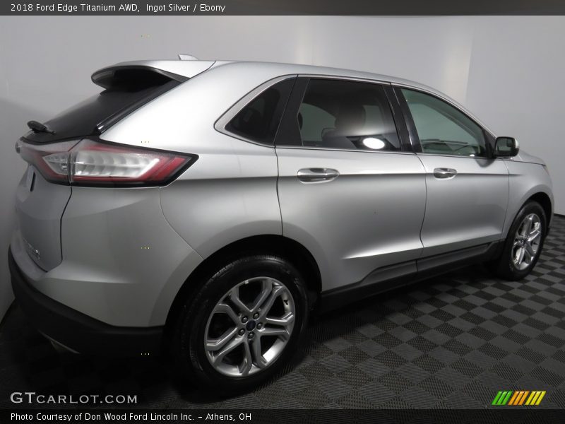 Ingot Silver / Ebony 2018 Ford Edge Titanium AWD