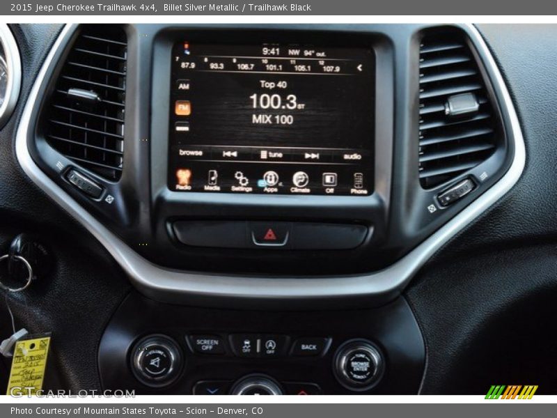 Billet Silver Metallic / Trailhawk Black 2015 Jeep Cherokee Trailhawk 4x4