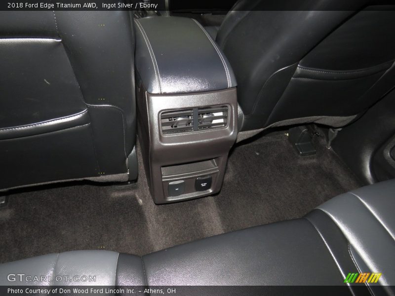 Ingot Silver / Ebony 2018 Ford Edge Titanium AWD