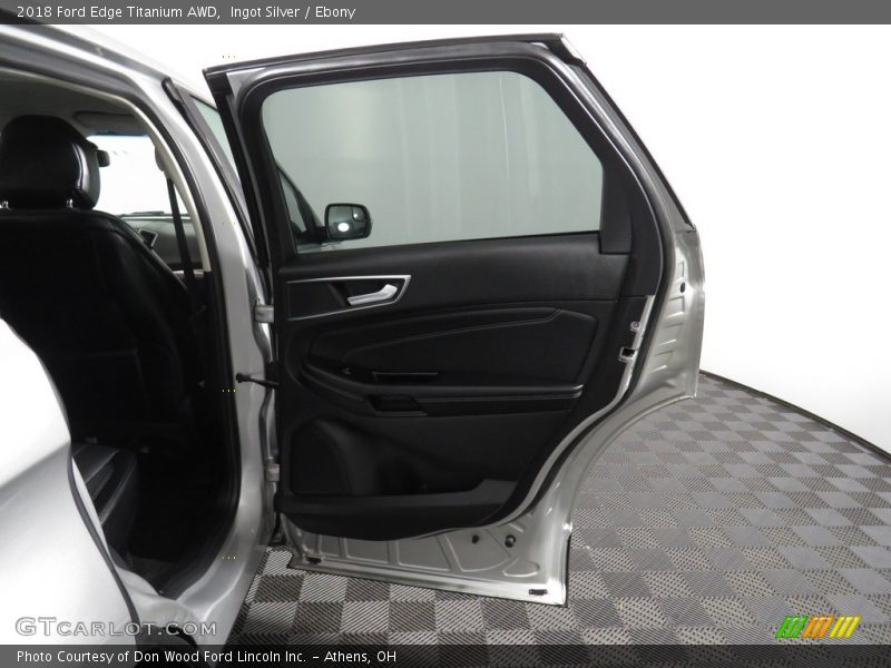 Ingot Silver / Ebony 2018 Ford Edge Titanium AWD