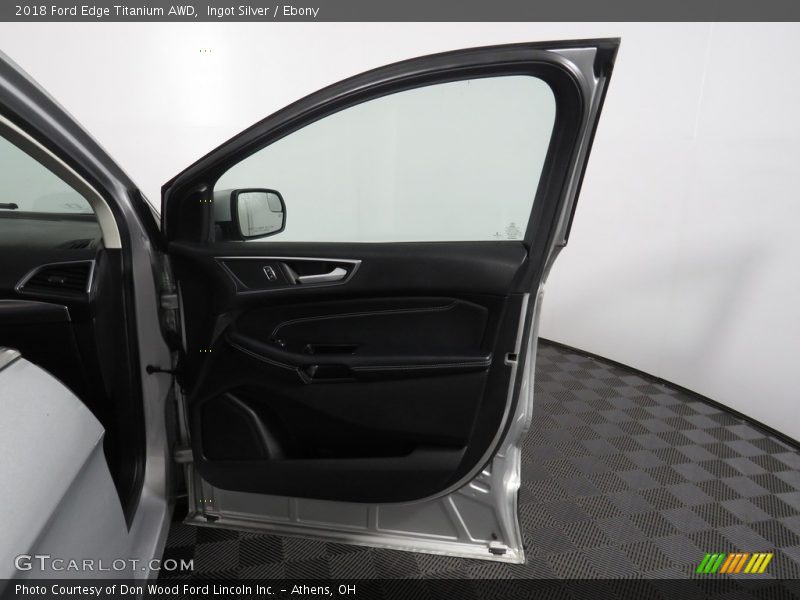 Ingot Silver / Ebony 2018 Ford Edge Titanium AWD