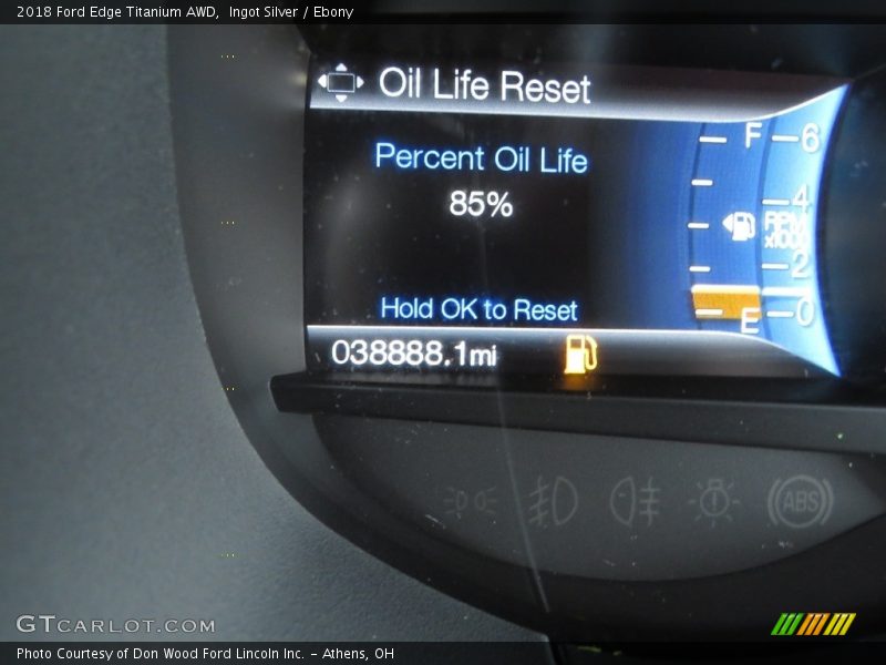 Ingot Silver / Ebony 2018 Ford Edge Titanium AWD