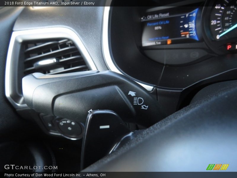 Ingot Silver / Ebony 2018 Ford Edge Titanium AWD