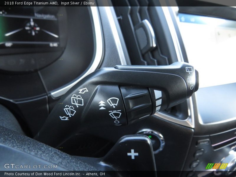 Ingot Silver / Ebony 2018 Ford Edge Titanium AWD