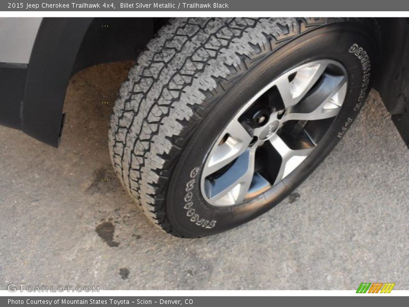 Billet Silver Metallic / Trailhawk Black 2015 Jeep Cherokee Trailhawk 4x4