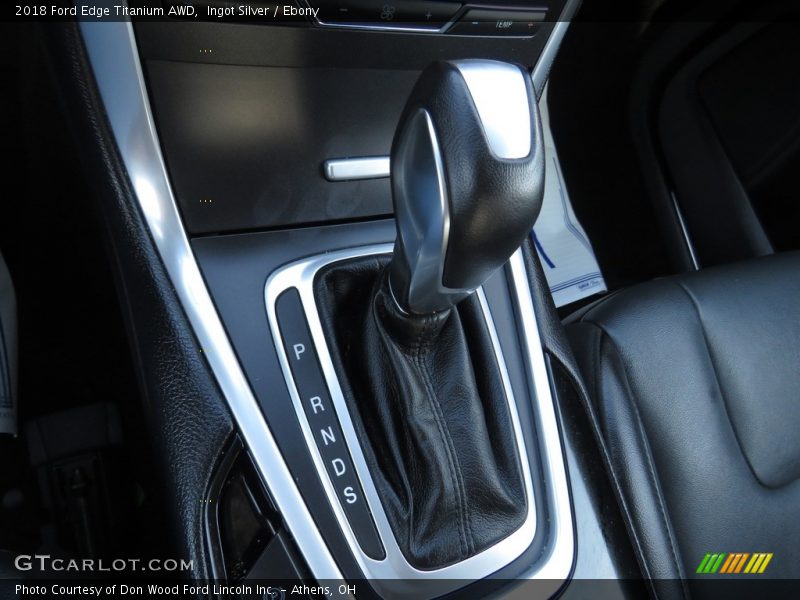 Ingot Silver / Ebony 2018 Ford Edge Titanium AWD